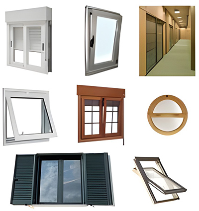 Algunos de los tipos de ventanas que fabricamos e instalamos