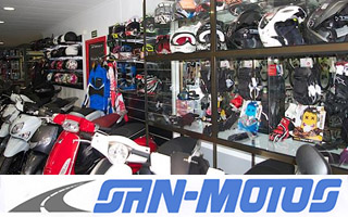 Logo de San Motos - motos, bicicletas, patinetes, cascos, ciclismo, deporte, campo, accesorios - Serranía de Ronda